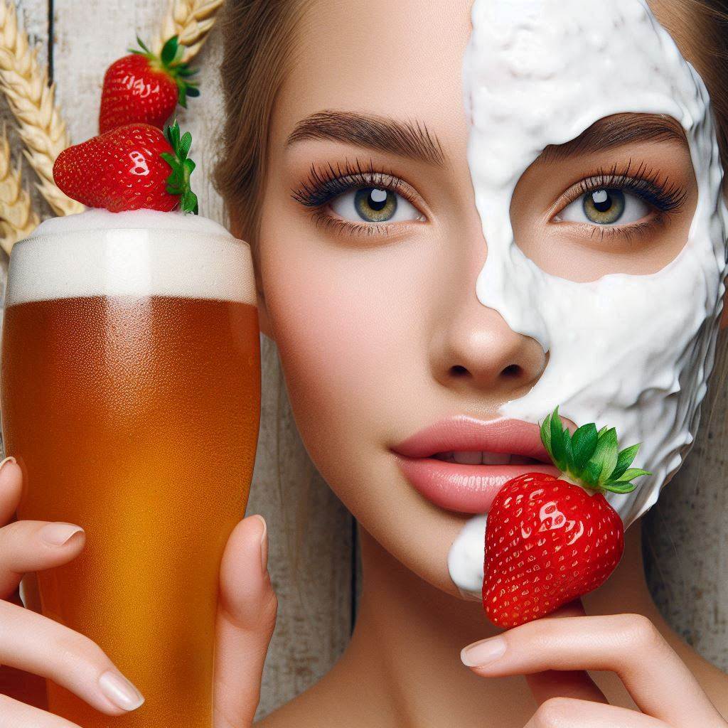 Beer and Strawberry Mask