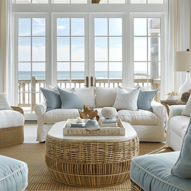 Coastal Style Living Room Decoration